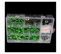 For KAWASAKI ZX10R 2004-2017 Bodywork Screws Motorcycle Fairing Body Work Bolts Screw Full Fairing Bolts Kit(Green)