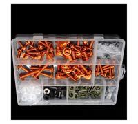 For KAWASAKI ZX10R 2004-2017 Bodywork Screws Motorcycle Fairing Body Work Bolts Screw Full Fairing Bolts Kit(Orange)