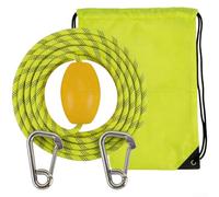 for kayak Anchor Rope 19.7ft High Visibility Yellow Float for | High yellow, black reflective tracers, low light safety, 19.7ft length, PVC float buoyant(12 Meters (39.4 Ft))