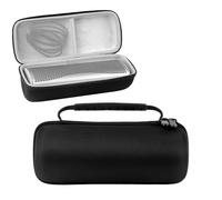 For KEF MUO2 Portable Travel Carrying Case EVA Hard Shell Oxford Fabric Soft Lining Inner Mesh Pocket Double Zipper Comfort Handle