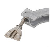 for KF Vacuum Clamp for Aluminum Alloy Fixtures, Polished Silver with Rubber for Ring, Compatible with KF10/KF16/KF25/KF40/KF50 Manifolds, Industrial Use(KF50)