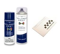 For KIA 2000-Present Deluxe White Pearl HW HW2 Aerosol Spray Paint Rattle Can (Aerosol Paint + Lacquer)