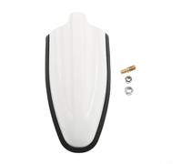 For Kia Compatible Roof Antenna Cover Decorative Black White Plastic Suitable for Rear Spoiler Base Replacement with Mounting Material Weather Protection (White)