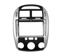 For Kia For Cerato 2006 2 Din Car Radio Frame 9 Inch Silver Audio Dash Trim Fascia Panel Auto Parts