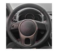 For Kia For Forte For Soul For Rio 2009-2021 Steering- Wheel Cover Wrap Car Steering Wheel Cover Artificial Leather Braid Wheel Sleeve Protector(Red Thread)