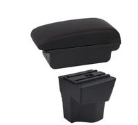 For KIA For Rio 3 For K2 For X-line 2011 2012 2013 2014 2015 2016 Car Armrest Storage Box Interior Accessories MNGNCBXWK(B1 red line 3USB)