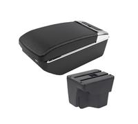 For KIA For Rio 3 K2 For X-line 2011-2016 Car Armrest Interior Modification Center Console Multi-function Storage Box Access Car Centre Console Armrest Box(A2 Black line 7 USB)