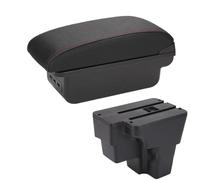 For KIA For RIO Armrest Box For KIA For STONIC For KIA For Rio Lx Cerato Car Armrest Retrofit Part Storage Box Car Accessorie South America (B3 Black white 3USB)