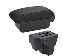For KIA For RIO Armrest For KIA For STONIC For KIA For Cerato Armrest Box Europe South Retrofit Parts Car Storage Car Accessories 2015-2021 Center Console Organizer Tray(C Black line NO USB)