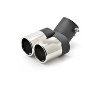 For Kia For Rio For Soul For 2010-2015 Car Twin Exhaust Muffler Pipe Accessories Car Exhaust Pipe Car Exhaust Muffler Car Exhaust Pipe(YA Bend Silver)