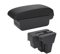 For KIA For RIO For STONIC For Cerato 2015-2022 Car Armrest Europe South Retrofit Parts Storage Box Car Accessories Armrest Box Car Armrest Storage Box(B2 Black line 3USB)