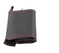 For Kia For Sorento 2009-2014 For K7 For Cadenza 2011 2012 2013 2014 2015 Car Steering Wheel Cover Leather Braid For Steering Wheel Wheel Sleeve Protector(Red thread)