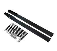 For Kia For Soul Hatchback 78.7" Car Bumpers Side Skirt Splitter Spoiler Lip Rocker Panel Extensions Body Kit Side Skirt Extensions(Rhd Gray)