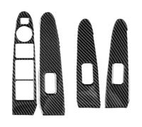 for Kia for Sportage 2011-2016 Window Lift Control Button Panel Trim Cover Car Interior Decorative Sticker Auto Interior Decoration Strip(A Carbon Fibre,LHD)