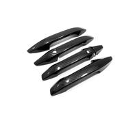 for Kia for Sportage NQ5 LHD 2022-2024 ABS Chrome Carbon Glossy Black Door Handle Cover Sticker Car Accessories(Carbon Black)
