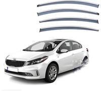 For KIA Forte Sedan MK2-YD 2012-2016 2017 2018 4-Piece Wind Deflectors - Rain Guards & Weather Shields for Ventilation, Reduce Noise, Easy Fit