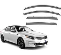 For KIA K5 MK4/JF 2016 2017 2018 2019 4-Piece Wind Deflectors - Rain Guards & Weather Shields for Ventilation, Reduce Noise, Easy Fit