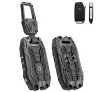 for Kia Key Fob Cover with keychian,Heavy Key Case Protection Compatible with Kia Cadenza Forte Forte5 K5 NIRO Rio Seltos Sorento Soul Sportage Stinger Telluride (Black)