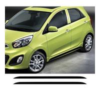 For Kia Picanto 2022 2023 2PCS Car Door Side Long Stripes Stickers Vinyl Film Decals DIY Decoration Tuning Auto Accessories Sports Pattern and Decals Suitable