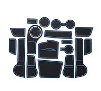 For Kia Rio 4 X-Line 2017-2022 Anti-Slip Gate Slot Cup Mat Non-slip Pad Interior Accessories 18pcs/Set waterproof Mats(Blu)