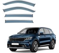 For KIA Sorento MK4-MQ4 2021 2022 2023 2024 4-Piece Wind Deflectors - Rain Guards & Weather Shields for Ventilation, Reduce Noise, Easy Fit