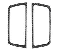 For Kia Soul AM 2009-2013. Soft Carbon Fiber Car Air Conditioning Air Outlet Trim Sticker Car Interior Accessories(BLACK)