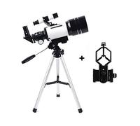 for Kids Adults Beginners, 70mm Aperture 300mm for Astronomy BAK4 Prism Lens Astronomical Refractor with Smartphone Mount and Tripod to Explore Moon Planets