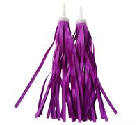 For Kids Bicycle Handlebar Streamers with Soft Plastic Tassels, Suitable for Most Children's Bike and Scooter Handlebars, Designed for Long Term Use (Purple)
