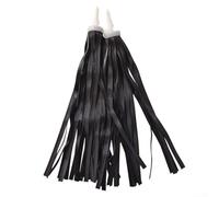 For Kids Bike Handlebar Streamers Tassels for Scooters and Balance Bikes, Soft and Elastic Plastic Wire, Lightweight and Safe for Children (black)
