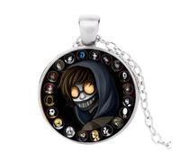 For Kids Creepypasta CREEPY PASTA TICCI TOBY Necklace Glass Bronze Pendant chain JEFF THE KILLER