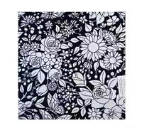 For Kids DIY Coloring Blanket With For Fleece Fabric And 24 Paint Pens, Designed For Fun Creative Projects And Cozy Use At Home(Retro flowers)