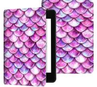 for Kindle 7” 2024 Paperwhite Case for Kindle 12th Gen & Colorsoft Signature Edition, Slim Shockproof Protective Cover with Stand Auto Sleep/Wake for Kindle Paperwhite 2024 Case, Fish Scale Wave