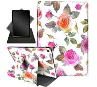 for Kindle Fire 7 case 2019 2017 Release 9th 7th Generation,360 Degree Rotating Stand Smart Protective Cover Case for Amazon fire 7 Tablet 9th/7th Generation,Watercolor Roses 00