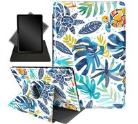 for Kindle Fire 7 case 2019 2017 Release 9th 7th Generation,360 Degree Rotating Stand Smart Protective Cover Case for Amazon fire 7 Tablet 9th/7th Generation,The Palm Trees Turtle