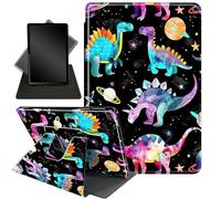 for Kindle Fire 7 case 2019 2017 Release 9th 7th Generation,360 Degree Rotating Stand Smart Protective Cover Case for Amazon fire 7 Tablet 9th/7th Generation,Planet Dinosaur