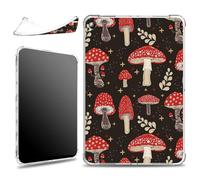 for Kindle Fire HD 8 & 8 Plus Tablet (8" 12th/10th Gen, 2024/2022/2020 Release) Case, Slim Soft Silicone Lightweight Clear Military-Grade Corners Shock Absorbent Case, Mushroom Star