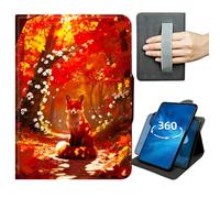for Kindle Fire Max 11 Case 13th Generation 11 inch 2023 Release 360 Degree Rotating Stand Lightweight Protective Tablet Cover with Auto Wake/Sleep,Magnetic Clasp & Hand Strap - Maple Forest Fox