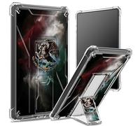 for Kindle Paperwhite 11th Generation 6.8" and Signature Edition 2021 Soft Case, Transparent Back with Mexico Flag, Corner Protection Shockproof Cover with Hard Kickstand