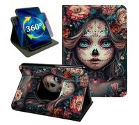 for Kindle Paperwhite 12th 2024 Mexican Girl Skeleton Stand Case