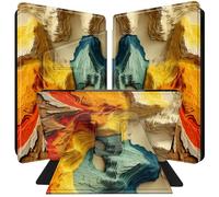 for Kindle Paperwhite Case 10th Generation 6 inch 2018 Release with 360 Degree Rotating PU Leather Smart Cover with Auto Wake/Sleep Tablet Case - Beautiful Colorful Mountains