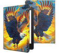 for Kindle Paperwhite Case 6 inch 10th Generation 2018 Lightweight Protective PU Leather Smart Stand Cover with Auto Wake Sleep Case for Kindle Paperwhite E-Reader - Eagle and The Forest