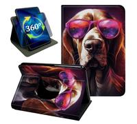 for Kindle Scribe 10.2" 2024/2022 Dog Glasses Stand Case