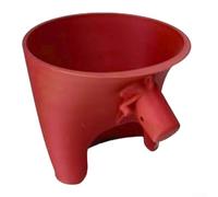 For Kitchen Aid Mixer Funnel Attachment with 120mm Top Diameter and Ergonomic Handle for Precise Pouring of Wet and Dry Ingredients into Mixing Bowls (red)