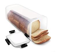 For Kitchen Bread Storage Dispenser With Airtight Design For Toast Sliced Buns And Bakery Items Long Term Freshness(With drawer Black)