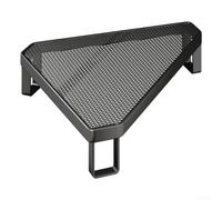 For Kitchen Corner Space Saver with Triangular Iron Art Pot Rack and Open Grid Design for Holding Pots and Pans (Black)