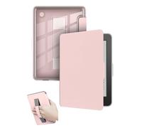 for Kobo Clara Colour/Clara BW/Clara 2E eReader 6 Inch Case with Wrist Strap and Auto Sleep/Wake, Shock-Proof & Scratch-Resistant (Pink)