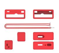 for Kodak Charmera Keychain Digital Camera Protective Case, Transparent Anti Drop Protective Cover,Camera Specific Silicone Soft Shell (Red)