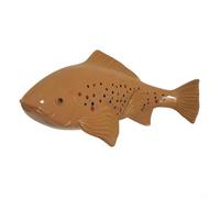 For Koi Fish Resin Sculpture for Outdoor Garden Decor Lawn Accent Suitable for Pond Edge, Fountain or Dry Bed (Brown)