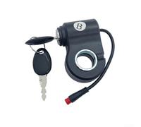 For Kukirin For G2 Pro Max E Scooter Start Key Switch 2 Pin Throttle Lock With Waterproof Wiring Harness Abs Material Black Color For Theft And Safe Ignition On Roads