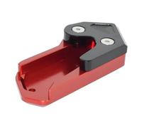 For KYMCO AK550 2016 2017 2018 2019 2020 2021 Motorcycle Kickstand Side Stand Extension Base Enlarger Plate Pad Reduces the risk of tilting(Rosso)